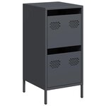 vidaXL Buffet anthracite 35x39x73 5 cm acier laminé à froid