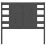 vidaXL Tête de lit Gris 106x4x100 cm Bois massif de pin