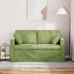 vidaXL Canapé Vert clair 138 x 78 x 80 cm Velours