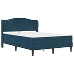 vidaXL Cadre de lit avec tête de lit Bleu 120 x 200 cm Velours