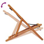 vidaXL Chaises de plage pliables lot de 2 gris tissu