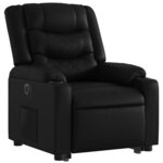 vidaXL Fauteuil inclinable électrique noir similicuir
