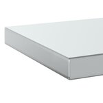 vidaXL Étagères murales 2 Pièces 50x23 5x3 cm argenté acier inoxydable