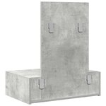 vidaXL Table de Toilette Gris 60 x 40 x 70 cm Bois d'ingénierie