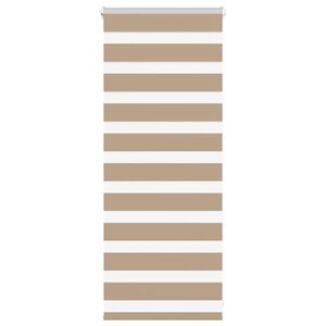 vidaXL Store zèbre marron sable largeur du tissu 55 9 cm polyester