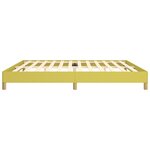 vidaXL Cadre de lit sans matelas vert 200x200 cm tissu
