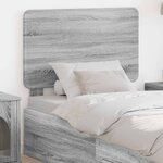 vidaXL Tête de lit Gris Sonoma 80 cm Bois d'ingénierie