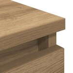 vidaXL Meuble TV chêne artisanal 80x35x54 cm bois d'ingénierie