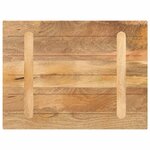 vidaXL Dessus de table 90x60x2 5 cm rectangulaire bois massif manguier