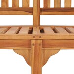 vidaXL Banc de jardin en forme de banane 151 cm Teck solide