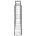 vidaXL Paniers à gabions arqués 7 Pièces 300x50x200/220 cm Fer galvanisé