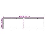 vidaXL Écran d'intimité de balcon anthracite 400x75 cm PVC