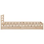 vidaXL Cadre de lit sans matelas 90x190 cm bois de pin massif