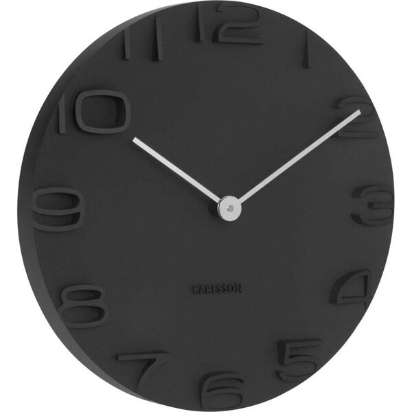 Horloge moderne avec aiguilles chromées on the edge