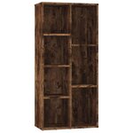 vidaXL Armoire à livres Chêne fumé 50x25x106 cm