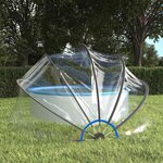 vidaXL Dôme de piscine rond 406x203 cm PVC