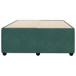 vidaXL Cadre de lit Vert foncé 120x200 cm Velours