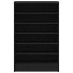 vidaXL Meuble à chaussures avec étagère Chêne noir 60 x 35 x 92 cm