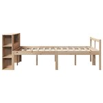 vidaXL Lit bibliothèque sans matelas 140x190 cm bois de pin massif