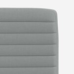 vidaXL Chaises à manger lot de 2 gris clair tissu
