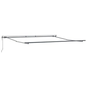 vidaXL Auvent Anthracite 4 5 × 3 5 m Métal