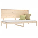 vidaXL Lit de jour sans matelas 90x200 cm bois de pin massif