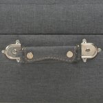 vidaXL Tabouret de rangement 40 cm Gris foncé Tissu