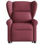 vidaXL Fauteuil inclinable de massage Rouge bordeaux Tissu