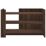 vidaXL Table basse chêne marron 80x50x50 cm Bois d'ingénierie