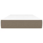 vidaXL Matelas de lit à ressorts ensachés fermeté moyenne Taupe 90x190x20 cm Tissu