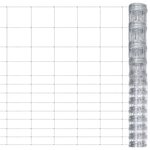 vidaXL Clôture de jardin Acier galvanisé 50x1 5 m Argenté