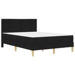 vidaXL Cadre de lit Noir 140 x 200 cm Polyester