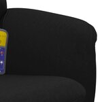 vidaXL Fauteuil de massage inclinable avec repose-pied noir velours
