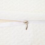 vidaXL Coussin pour le cou Blanc 58 x 37 5 x 12 cm Polyester