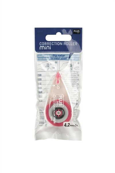 Roller de Correction Mini 7m x 4.2mm Rouge PLUS JAPAN