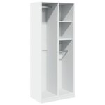 vidaXL Garde-robe blanc 80x50x200 cm bois d'ingénierie