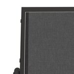 vidaXL Chaises oscillantes de jardin lot de 2 noir 61x76x87 cm