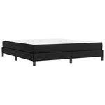 vidaXL Cadre de lit avec matelas Noir 180 x 200 cm tissu