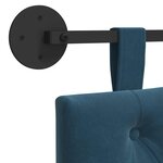 vidaXL Tête de lit suspendue Bleu Velours