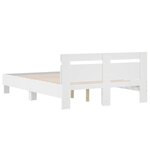 vidaXL Cadre de lit sans matelas blanc 120x200 cm
