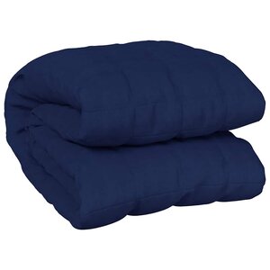 vidaXL Couverture lestée Bleu 200x200 cm 9 kg Tissu