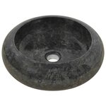 vidaXL Lavabo 40 x 12 cm Marbre Noir