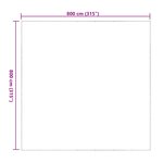 vidaXL Couverture pour plantes Transparent 8 x 8 m PVC