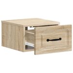 vidaXL Cabinet de chevet mural Chêne Sonoma 34 5 x 33 x 20 cm