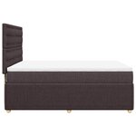vidaXL Sommier à lattes de lit avec matelas Marron foncé 160x200 cm