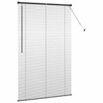 vidaXL Store de Fenêtre avec des rideaux Autre Noir 80 x 130 cm Aluminium