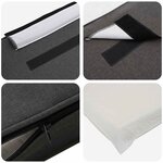 vidaXL Tête de lit capitonnée Brun et gris foncé 135 cm Pin massif