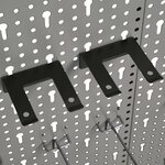 vidaXL Panneaux perforés muraux 3 Pièces 40x58 cm Acier