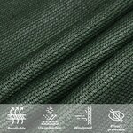 vidaXL Voile d'ombrage 160 g/m² Vert foncé 3x3x3 m PEHD