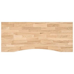 vidaXL Dessus de bureau non traité bois massif de chêne rectangulaire
